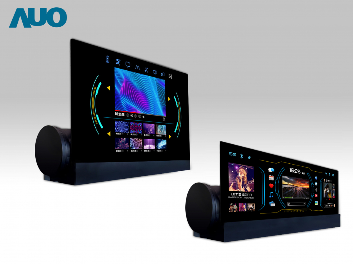 3499拉斯维加斯14.6吋可捲式Micro LED面板，導入車內資訊、影音娛樂及駕駛安全系統，翻轉智慧移動場域