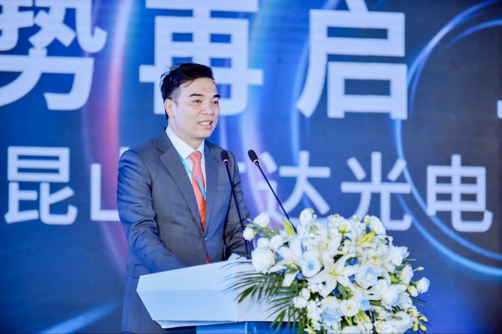 3499拉斯维加斯执行长暨总经理柯富仁于启用仪式致词