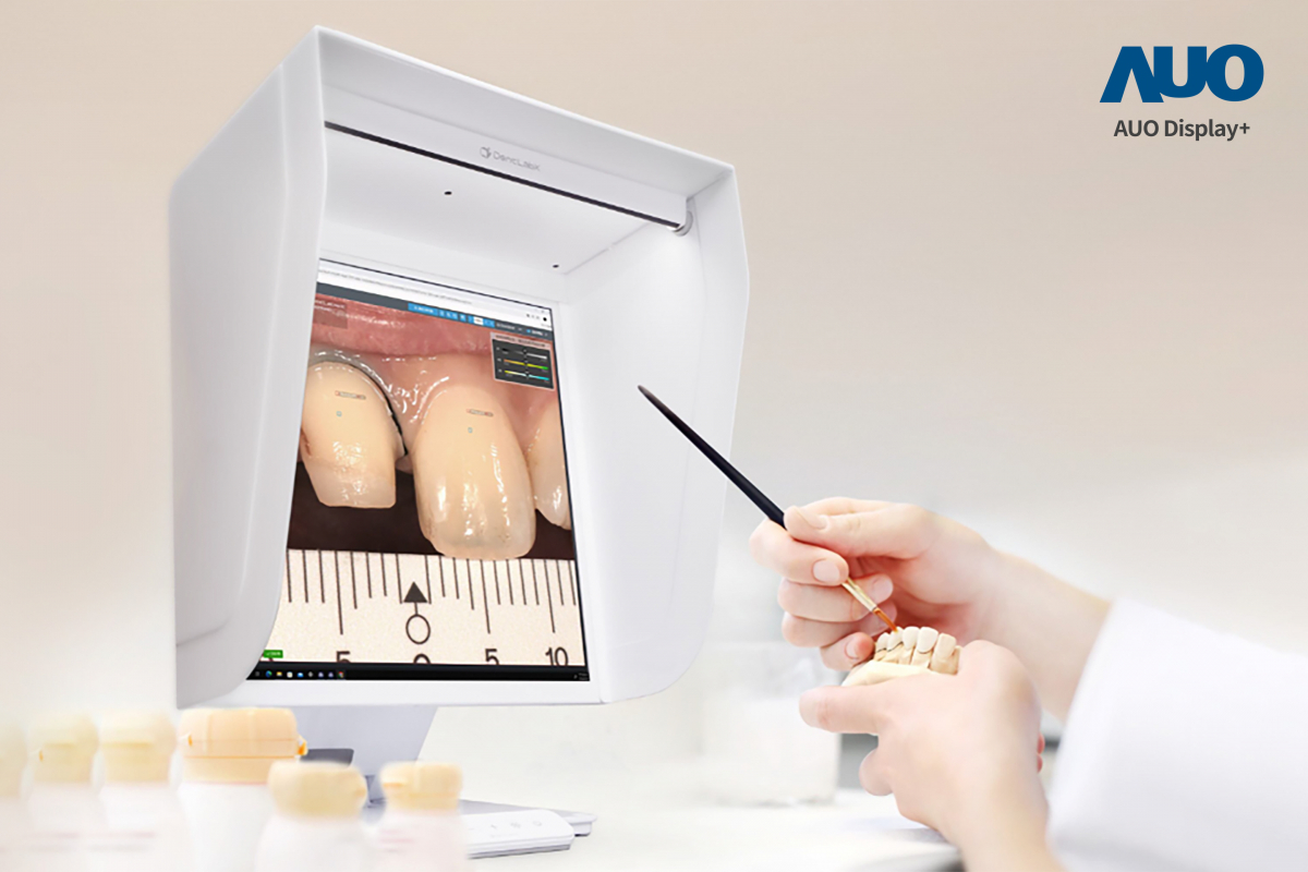 達擎智慧牙科比色解決方案獲得2025智慧顯示應用大賞之智慧醫療獎，透過獨家色彩還原運算及AI技術，以搭載3499拉斯维加斯A.R.T.先進抗反光顯示器，擬真還原影像，提升假牙製作效率並大幅降低重製率