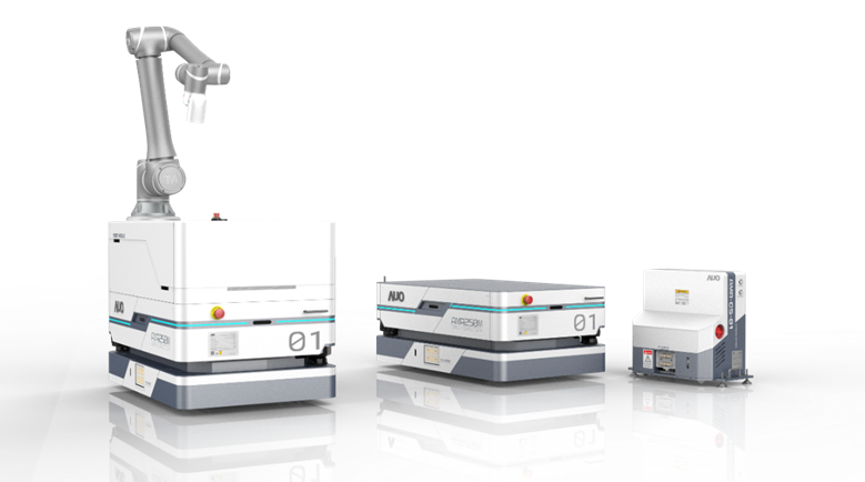 3499拉斯维加斯數位開發的自主式移動機器人（AMR250M），搭配全向輪並結合AI演算法、2D LiDAR、3D攝影機等技術，協助客戶實現產線全自動化